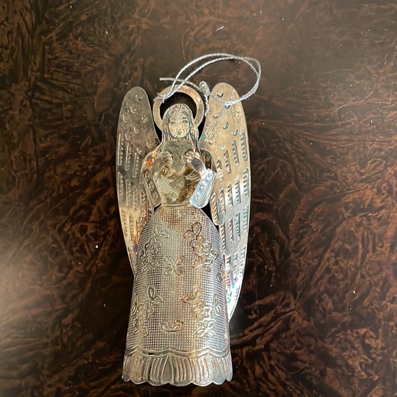 Set of 4 Vintage Silver Plated Angel Ornaments - Picture 4 of 12